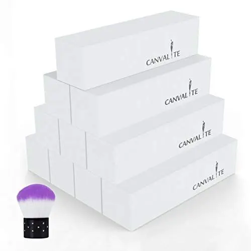Produktbild: Canvalite 10 Stück Buffer für Nägel Weiß Buffer Schleifblöcke Buffer für Gelnägel Körnung 120 Polierblöcke für Nageldesign Nagelfeile Block Polierflächen Nagelfeile Block Nagelkunst ManiküRe Werkzeug
