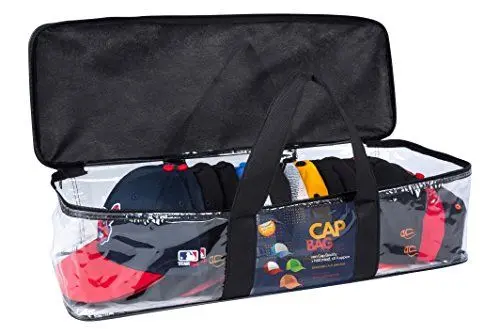 Produktbild: Cap Buddy Cap Bag Kappenaufbewahrung Herren Kappen Halterung hält bis zu 20 New Era Baseballkappen für Fitted Flexfit Snapback Trucker Basecap Halter für Schrank Wand Regal