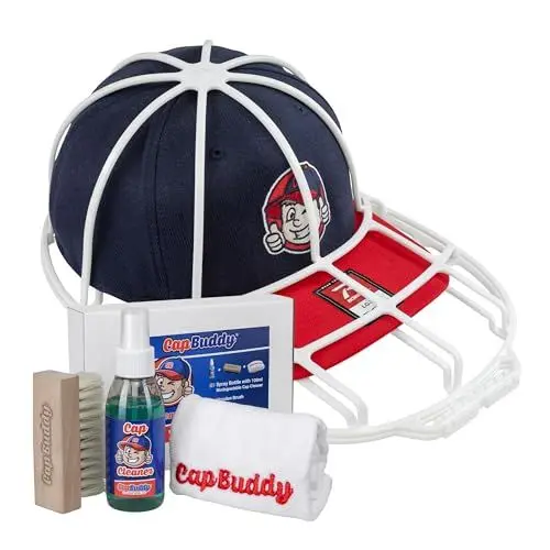 Produktbild: Cap Buddy Cap Washer & Cap Cleaner Neues Basecap Waschgestell Set für alle Kappen wie New Era und Flexfit Einfach in die Spülmaschine dann im Kappenhalterung trocknen Lassen