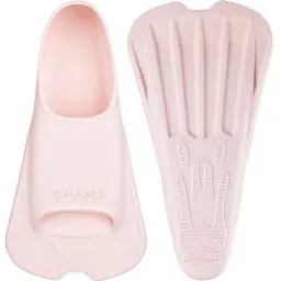Produktbild: CAPAS Kurze Trainingsflossen für Schwimmen | Komfortable Silikon Schwimmflossen | Kurzflossen | Taucherflossen | Unisex Flossen für Kinder Erwachsene | Kurze Klinge Beinstärke aufbauen (Rosa, L)