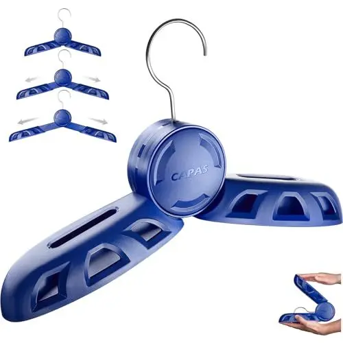 Produktbild: CAPAS Verstellbarer Faltbarer Reise Neoprenanzug Bügel für Erwachsene und Kinder, Strapazierfähiger, Schnell Trocknender, Belüfteter Bügel für Surfanzüge, Tauchanzüge, Triathlonanzug, BCD-Anzüge