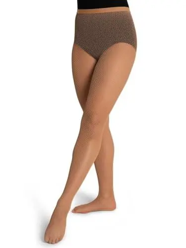 Produktbild: Capezio Damen Professional Fishnet Seamless Tight Strumpfhose, braun (Toasted Almond), XL