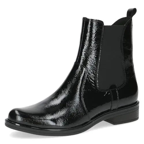Produktbild: CAPRICE Damen Chelsea Boots Kleiner Absatz Elegant, Schwarz (Black Naplak), 38 EU
