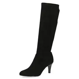 Produktbild: CAPRICE Damen Hohe Stiefel mit Absatz Memotion Spitz Trichterabsatz Weite G, Schwarz (Black Stretch), 40.5 EU