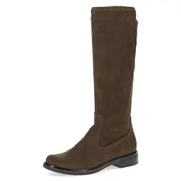 Produktbild: CAPRICE Damen Hohe Stiefel ohne Absatz Airmotion Flach bis zum Knie Weite G, Grün (Khaki Stretch), 36 EU