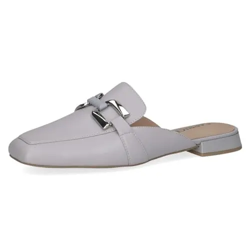Produktbild: CAPRICE Damen Loafer ohne Absatz aus Leder Elegant, Grau (Lt.Blue Perl), 40 EU
