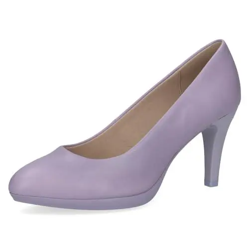 Produktbild: CAPRICE Damen Pumps aus Leder mit Trichterabsatz, Lila (Lavender Nappa), 41 EU