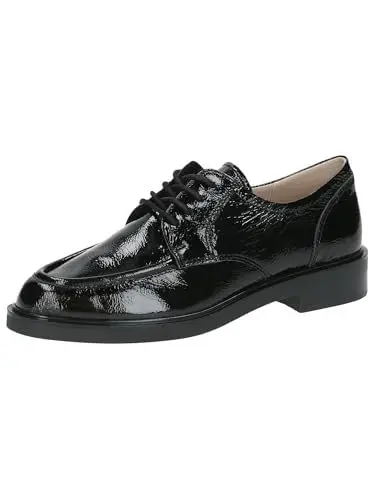 Produktbild: CAPRICE Damen Schnürschuhe aus Leder Elegant, Schwarz (Black Naplak), 36.5 EU
