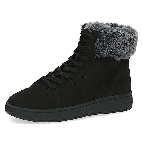 Produktbild: CAPRICE Damen Sneaker hoch mit Fütterung Memotion Winter Fell Weite G, Schwarz (Black Nubuc), 39 EU