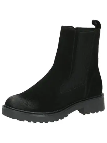 Produktbild: CAPRICE Damen Stiefeletten mit Absatz mit Thermosohle Bequem, Schwarz (Black Suede), 41 EU