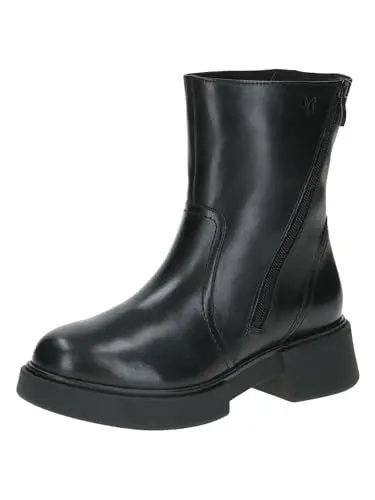 Produktbild: CAPRICE Damen Winterstiefel mit Absatz aus Leder mit Reißverschluss, Schwarz (Black Nappa), 37 EU