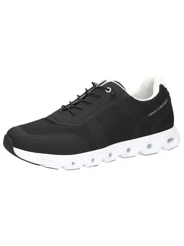 Produktbild: CAPRICE Herren Sneaker flach Low Top Vegan, Schwarz (Black Comb), 45 EU