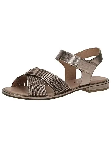 Produktbild: Caprice Damen 9-9-28101-20 Sandale Flach, Taupe METALLIC, 37 EU