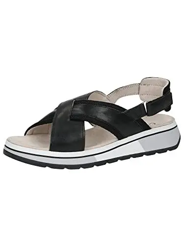 Produktbild: Caprice Damen 9-9-28704-20 Sandale Flach, Black Comb, 38 EU