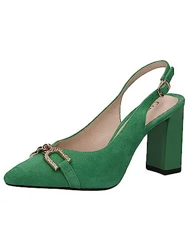 Produktbild: Caprice Damen 9-9-29600-20 Pumps Sling, Green Suede, 38 EU