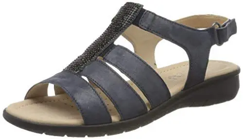 Produktbild: Caprice Damen Tiffi Riemchensandalen, Blau (Navy Pearl 805)