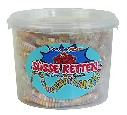Produktbild: CAPTAIN PLAY Candy Box mit 50 Süße Ketten in Einzelverpackung