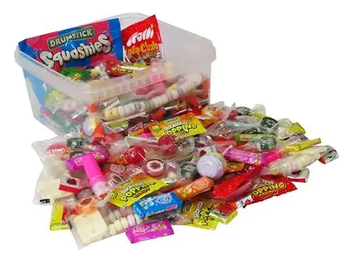 Produktbild: CAPTAIN PLAY | Retro Süßigkeiten Party Box | 1kg Kindheitserinnerungen
