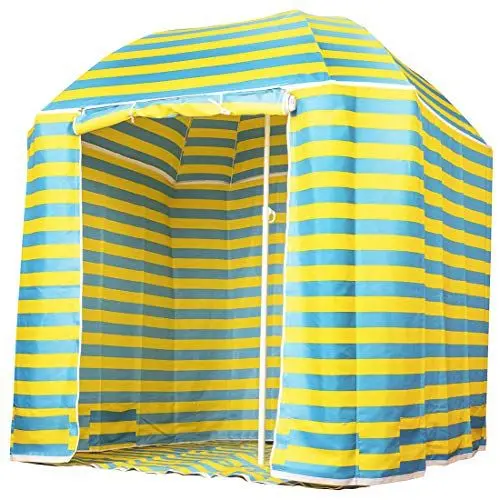 Produktbild: CAPTURE Outdoor, Seaside BS-220 Sonnenschirm & abnehmbares Zelt, 2 in 1, klassischer Sonnenschirm oder mit Tür, Boden und abnehmbarem Zelt, …