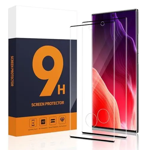 Produktbild: Carantee Schutzfolie für Panzerglas für Samsung Galaxy S22 Ultra 5G, 2 Stück 3D-Volle Bedeckung Panzer Schutz Glas für Galaxy S22 Ultra, Anti-Staub Anti-Öl Anti-Blasen S22 Ultra 5G Displayschutzfolie