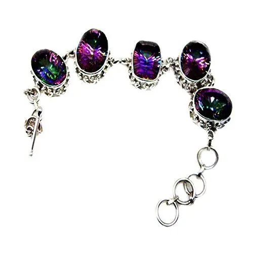Produktbild: CaratYogi Kinder Damen Herren - Sterling-Silber 925 Rectangle ovale