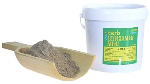 Produktbild: -Carb fast keine Kohlenhydrate (unter 1%) : Leinsamenmehl entölt (750g)