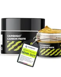 Produktbild: CARBIGO Carbon Montagepaste PRO 50ml I Carbon Paste Fahrrad, Auto & Motorrad I Fahrrad Montagepaste, ideal für Sattelstütze aus Carbon & Aluminium I Montageplaste pflanzlich, schützt vor Korrosion