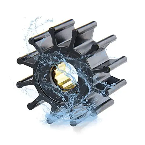 Produktbild: CarBole Wasserpumpenrad 12 Flügel Bootsrad Ersatz für Jabsco Sierra GLM Mallory Onan Perkins Volvo-Penta Yanmar Johnson 09-1027B 09-1027B-1 OMC 3588256
