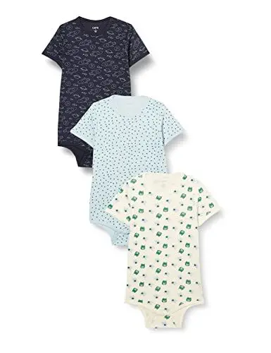 Produktbild: Care Baby Body Kurzarm, 3er Pack Frosty Spruce (921), 56