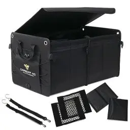 Produktbild: CARexp HD Kofferraum Organizer mit Deckel - Faltbare Kofferraumtasche als praktischer Auto Organizer inkl. Seitenfächer, Innenfächer & Tragegriffe