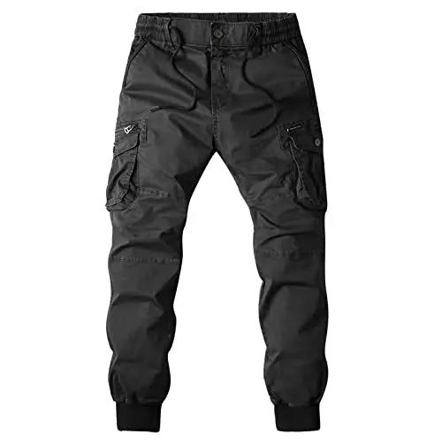 Produktbild: Cargohose Herren Baggy Camouflage Druck - Arbeitshosen Männer Stretch Cargo Hose Stoffhose Kordelzug Taille Lang Kletterhose Herren Cargo Jogginghose Herren Baggy Business Hosen Herren Stretch