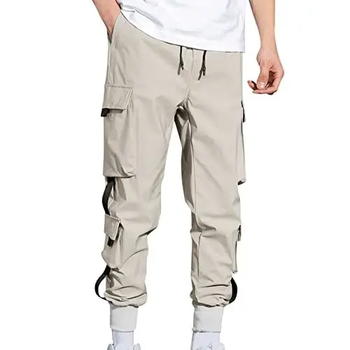 Produktbild: Cargohose Herren Baumwolle Outdoorhose Lange Baggy Hose Casual Freizeithose Cargo Chino Hose Herren Hose Beige Stretch Arbeitshose Herren Gruen Hosen Herren Cargohose kurz