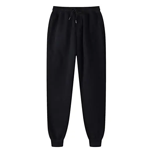 Produktbild: Cargohose Herren Schwarz Fitness Hose Herren Gym Hosen Herren Baggy Herren Jogginghose Baumwolle Jogginganzug Herren Baumwolle Jogginghose Baggy Kletterhose Herren Weiße
