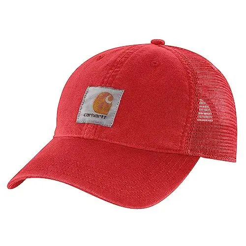 Produktbild: Carhartt Herren Canvas Mesh-Back Cap Baseballkappe, Rote Scheune, Einheitsgröße