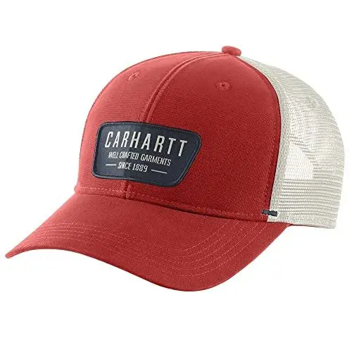 Produktbild: Carhartt Herren Canvas Mesh Back Crafted Patch Cap, Chili Pepper, Einheitsgröße