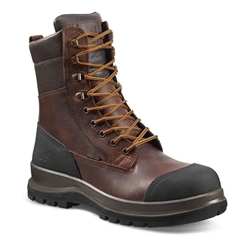 Produktbild: Carhartt Herren Detroit Rugged Flex® Wasserfester, 20 cm hoher S3-Sicherheitsstiefel, Dunkelbraun, 45