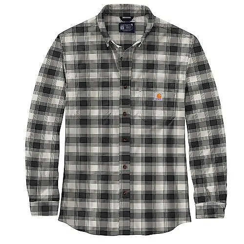 Produktbild: Carhartt Herren Langarmhemd Flannel L,S Plaid Shirt, Farbe:Malt, Größe:S