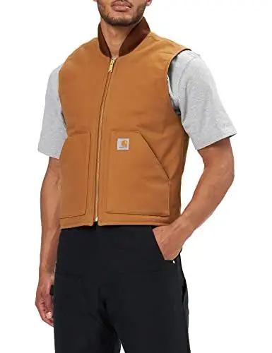 Produktbild: Carhartt, Herren, Lockere, isolierte Weste aus festem Segelleinen mit geripptem Kragen, Carhartt® Braun, XL