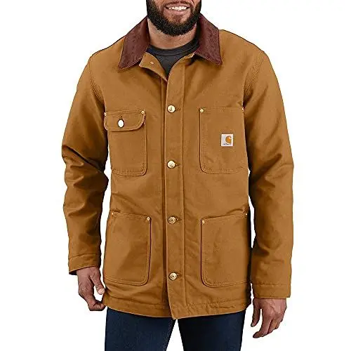 Produktbild: Carhartt Herren Loose Fit Firm Duck Blanket-Lined Arbeitsjacke, Carhartt® Braun, XL