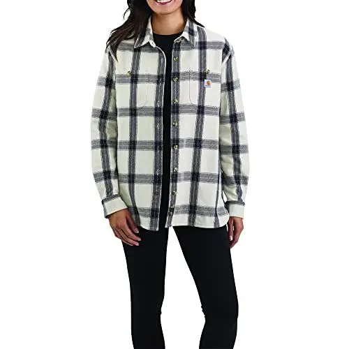 Produktbild: Carhartt Herren Loose Fit Schweres Twill Langarm Plaid Shirt, Malt, M