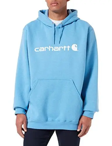 Produktbild: Carhartt Herren Loose Fit, mittelschweres Logo-Graphic Sweatshirt, Lagunenblau meliert, L