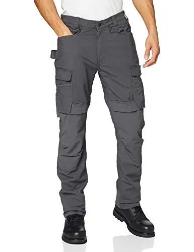 Produktbild: Carhartt Steel Rugged Flex Relaxed Fit Doppelfront-Cargo-Arbeitshose mit mehreren Taschen, Herren, Grau, W42/L32
