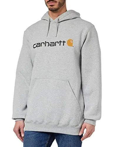 Produktbild: Carhartt, Herren, Weites, mittelschweres Sweatshirt mit Logo-Grafik, Grau meliert, S