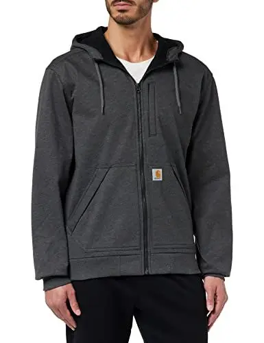 Produktbild: Carhartt Herren Wind Fighter® mittelschweres Full-Zip Sweatshirt, Anthrazit meliert, L
