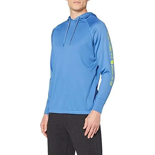 Produktbild: Carhartt Herren Force® Langärmliges Kapuzen-t-shirt Mit Angel-grafik Hooded Sweatshirt, Föderales Blau, L EU