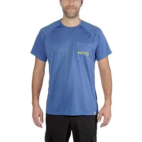 Produktbild: Carhartt Mens Force Fishing Graphic Short-Sleeve T-Shirt, Federal Blue, S