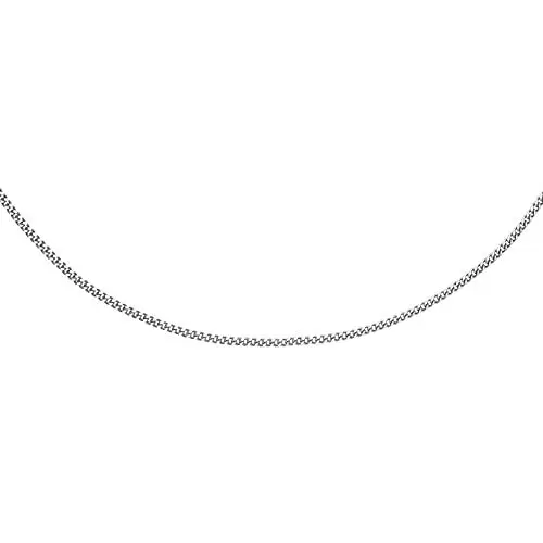 Produktbild: Carissima Gold 18ct White Gold Diamond Cut Curb Adjustable Chain of 46cm/18