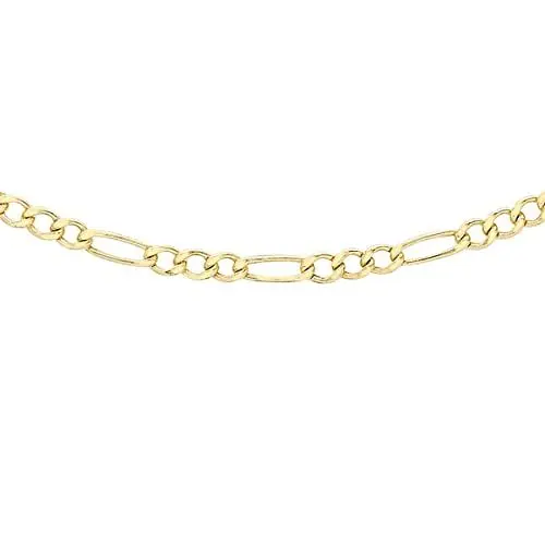 Produktbild: Tuscany Damen-Halskette 9 Karat 375 Gelbgold Diamant geschnitten Hollow 20