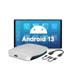Produktbild: CarlinKit 2024 UHD 6225, Neue Android 13 AI Box mit HDMI Ausgang, Unterstützung Google Play Store/Wireless CarPlay/Android Auto, 8GB RAM + 128GB ROM, Unterstützung SIM Karte und TF Erweiterung