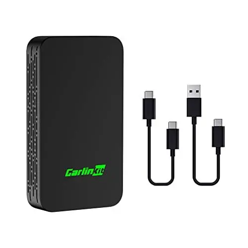 Produktbild: Carlinkit 5.0 Wireless CarPlay und Android Auto 2 in 1 Adapter,Geeignet für Autos mit eingebauten in Apple CarPlay und Android Auto,Convert Wired carplay to Wireless,Wired AA to Wireless Android Auto